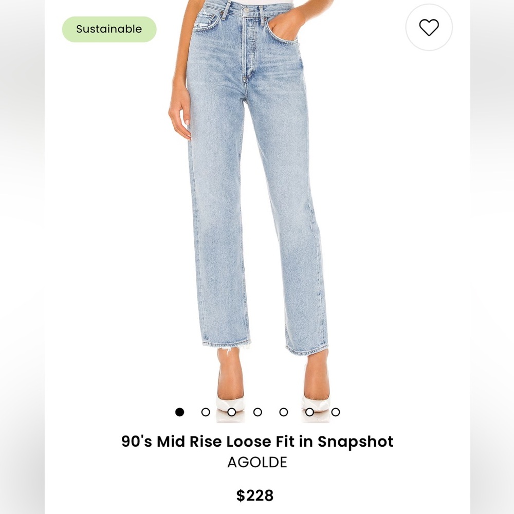 AGOLDE 90’s Mid Rise Loose Fit Jeans